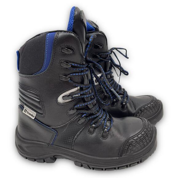 Scandia ScanDriller S3 Safety Work Boots Insulated Water Resistant Black 7.5 - Picture 2 of 10